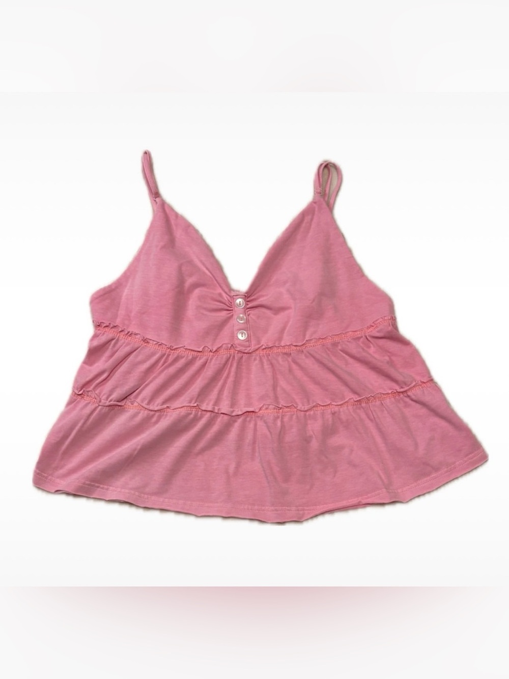Chelsea & Violet Pink Peplum Camisole